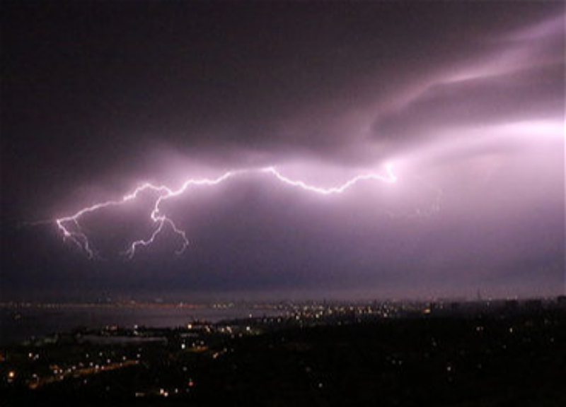 Rains with thunderstorms - actual weather in Azerbaijan