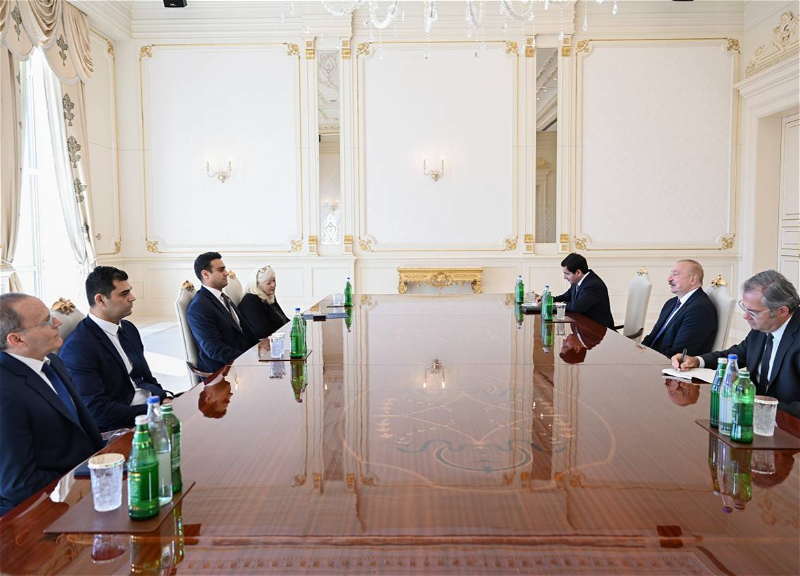 İlham Əliyev ABŞ Konqresinin Nümayəndələr Palatasının üzvünü qəbul edib - FOTO