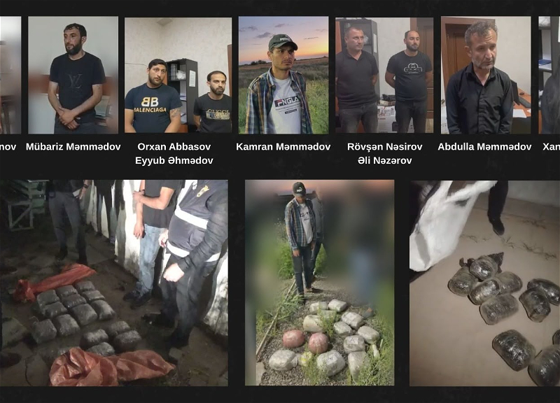 В Азербайджане изъяли 46 килограммов наркотиков задержано 9 человек - ВИДЕО