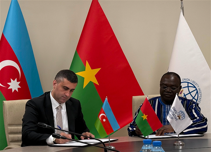 Bakı Təşəbbüs Qrupu ilə Burkina-Fasonun Beynəlxalq Tədqiqatlar İnstitutu arasında memorandum imzalanıb