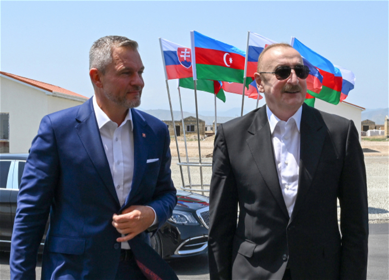 Президенты Азербайджана и Словакии ознакомились с работами, проводимыми в селе Баш Гарвенд Агдамского района - ФОТО