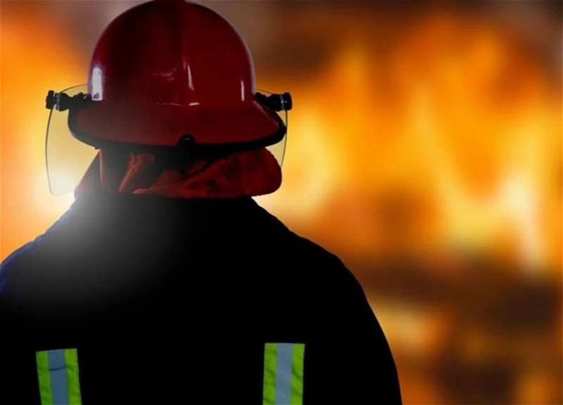 Fire occurred on mined territory in Agdam