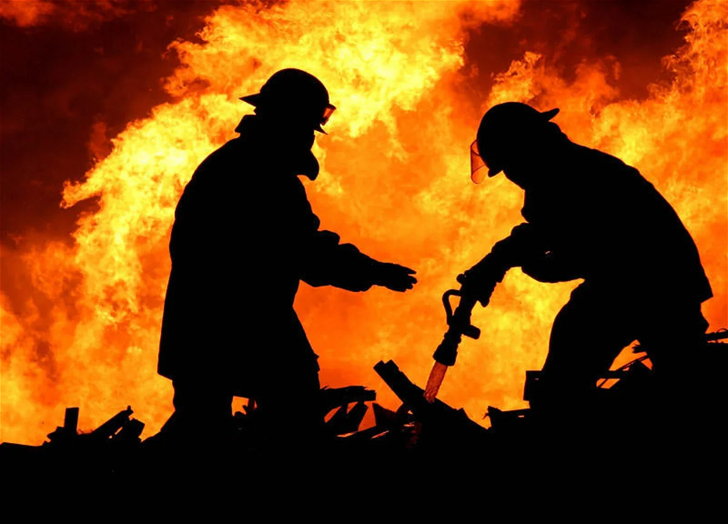 A fire occurred at the Azersilah range during tests