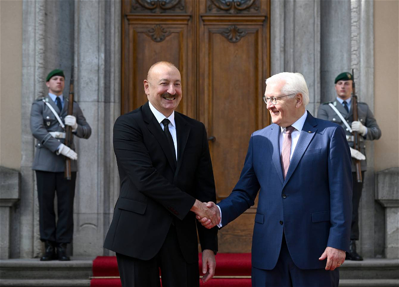 Azərbaycan və Almaniya prezidentlərinin təkbətək görüşü keçirilir