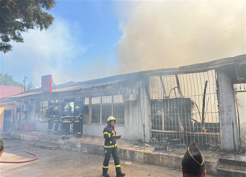Store catches fire in "Shushinsky Gorodok"
