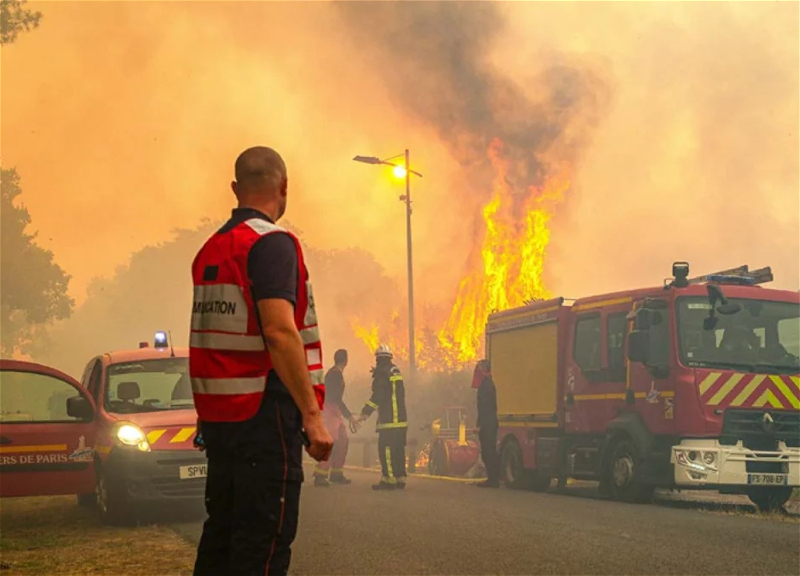 Large-scale forest fires continue to rage in France and Spain