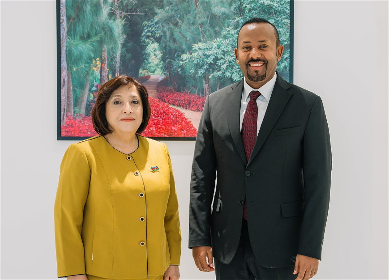 Sahiba Gafarova held a meeting with the prime minister of Ethiopia