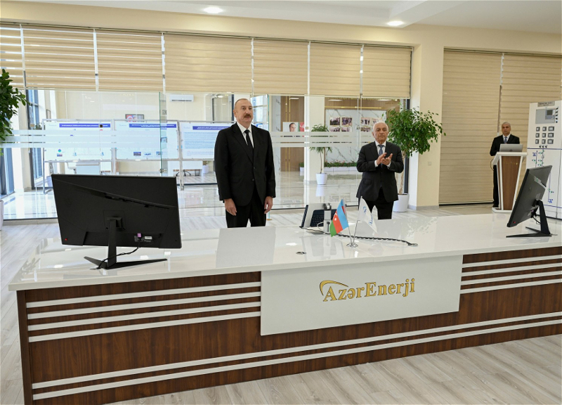 President Ilham Aliyev inaugurated Yeni Sangachal Substation - PHOTO