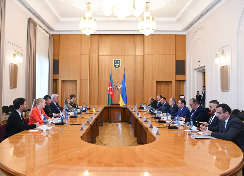 Ceyhun Bayramov Ukraynanın XİN başçısı ilə geniş tərkibdə görüşüb
