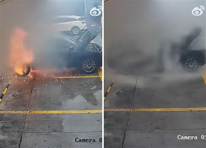 Zeekr 7X catches fire near a charging station in China - VIDEO
