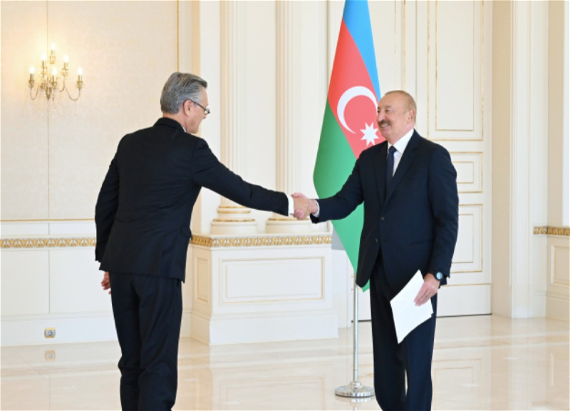 President Ilham Aliyev received credentials of newly appointed Ambassador of Germany to Azerbaijan - PHOTO