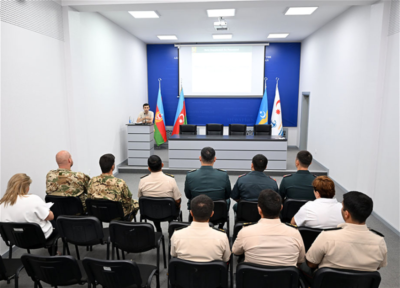 A working meeting on exchanging experience in the field of military information was held between the defense ministries of Azerbaijan, Hungary, and Kazakhstan - PHOTO