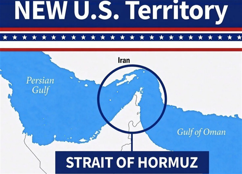 Donald Trump republishes map showing the Strait of Hormuz as "U.S. territory"