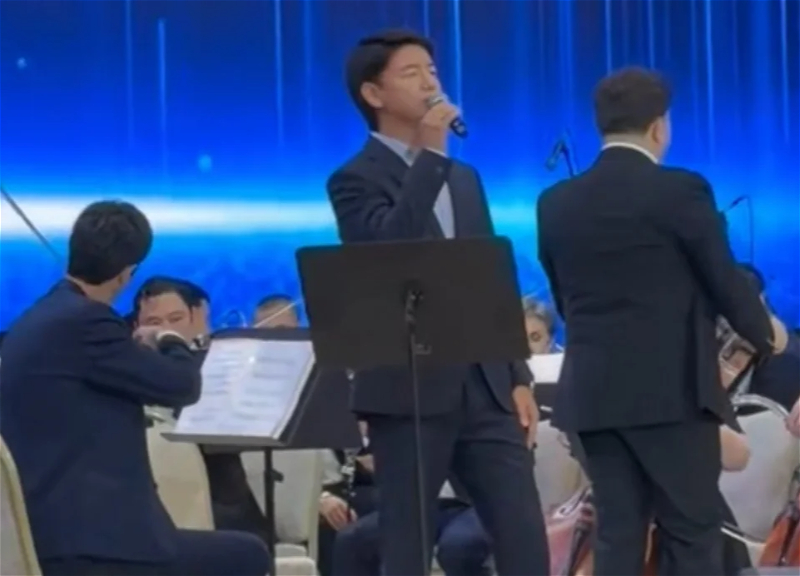 Muslim Magomayev's "Blue Eternity" performed at reception in honor of Ilham Aliyev in Uzbekistan