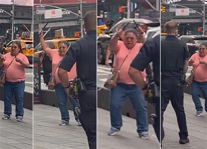 Woman who attacked passersby with a knife shot dead in New York