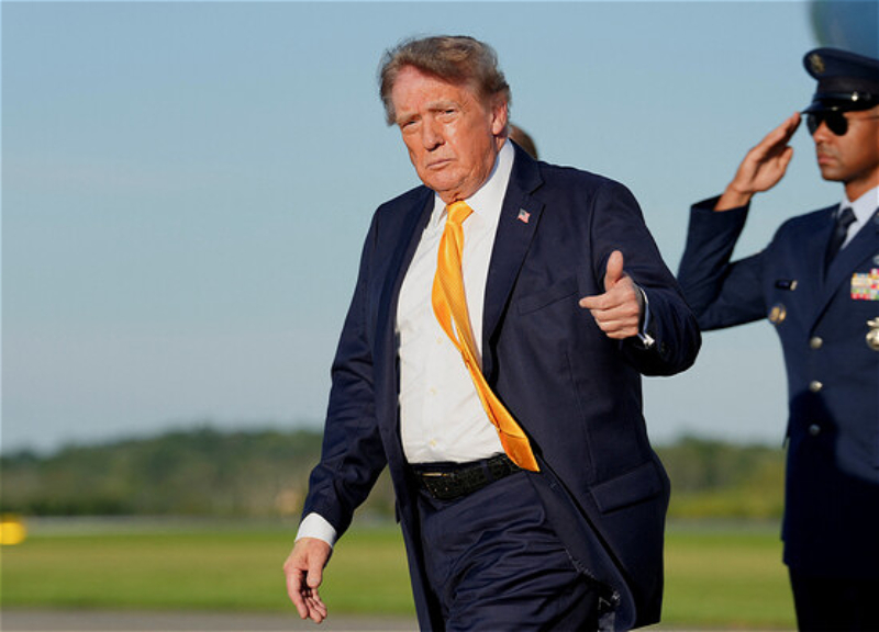 Trump has changed his signature hairstyle