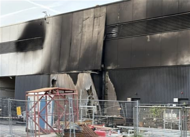 Fire breaks out at an electrical substation in Berlin