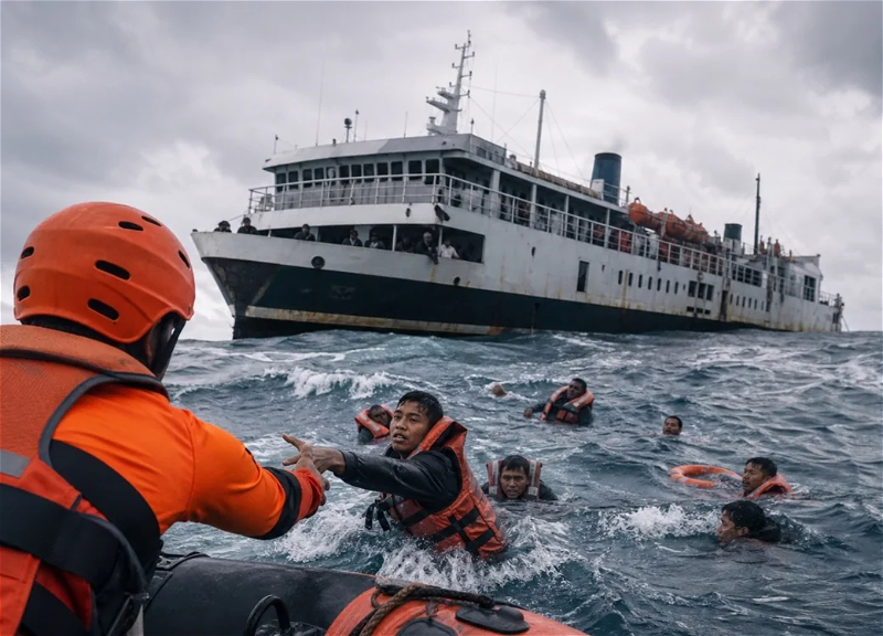 In Indonesia, rescuers search for a second day for 130 people missing after ferry sinking