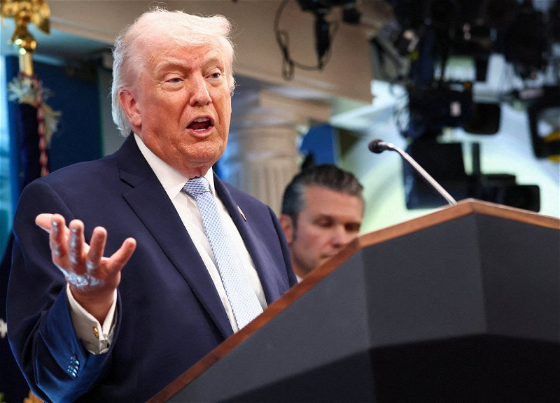 Trump says oil prices will fall after a U.S. victory in the war with Iran