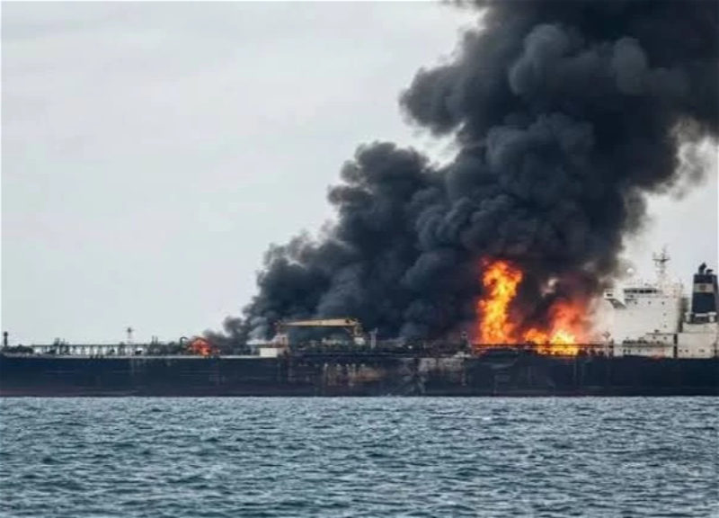 Vessel catches fire after being struck in the Strait of Hormuz