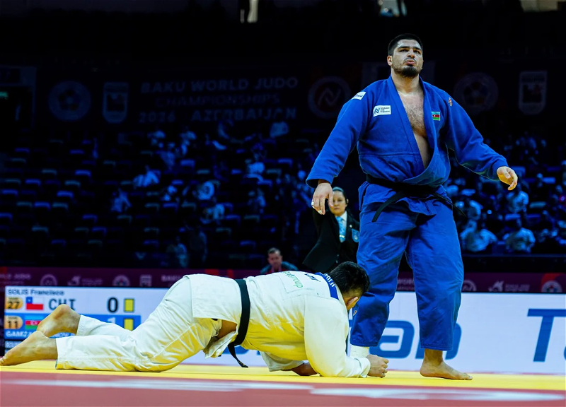 Jamal Gamzatkhanov reaches quarterfinals of World Judo Championships in Baku
