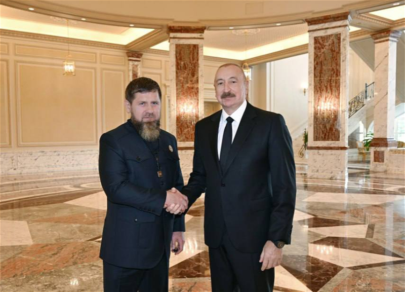 Ilham Aliyev receives Ramzan Kadyrov
