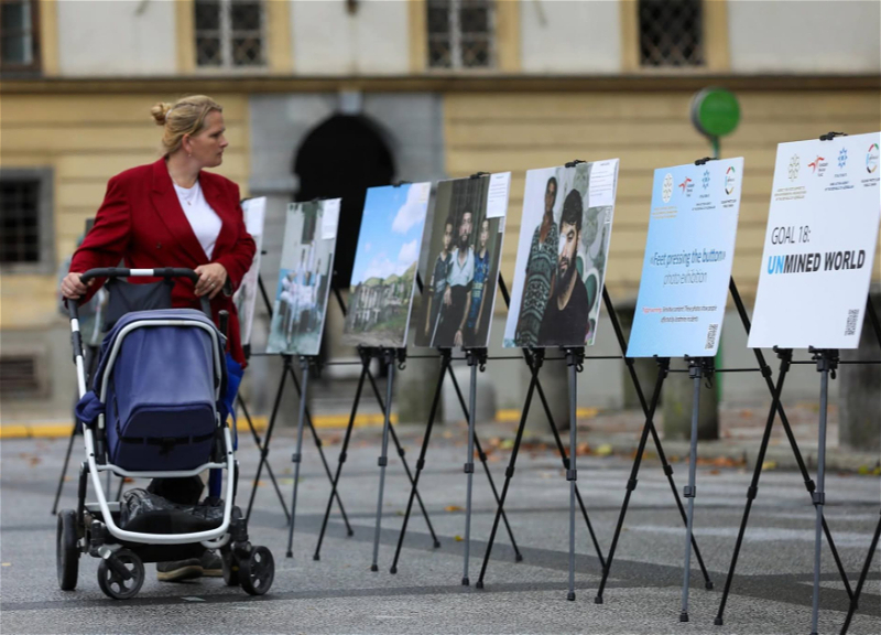 An exhibition dedicated to Azerbaijan's mine problem has opened in Slovenia - PHOTO