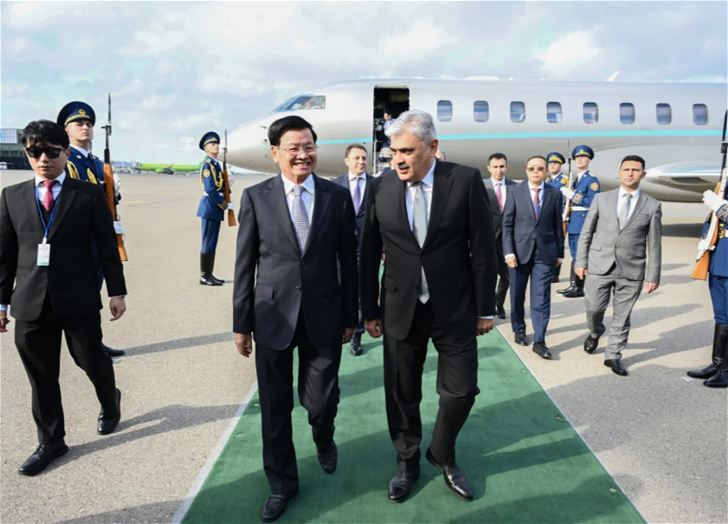 Laos Prezidenti Azərbaycana rəsmi səfərə gəlib