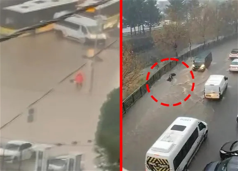 Downpours turn streets into rivers in Istanbul: woman swept away by water — PHOTO — VIDEO