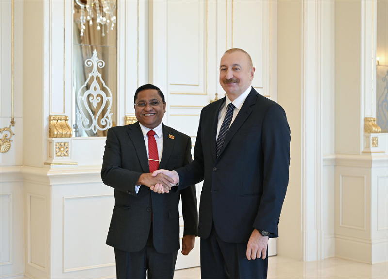 Ilham Aliyev received the minister of foreign affairs, foreign employment and tourism of Sri Lanka - PHOTO