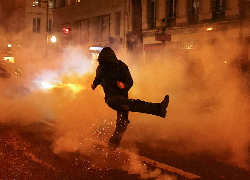 In France, protesters stormed the Lille city hall building and went on a rampage