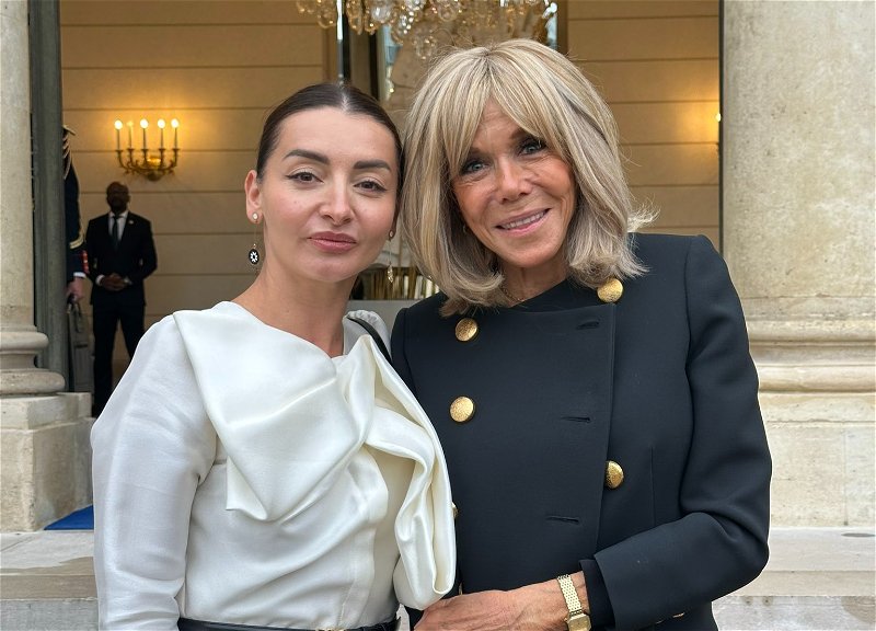 Leyla Abdullayeva took part in a lunch with the first lady of France - PHOTO