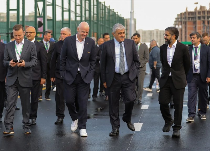 Infantino visits Govsan Sports Complex on the first game day of the U-15 World Cup - PHOTO