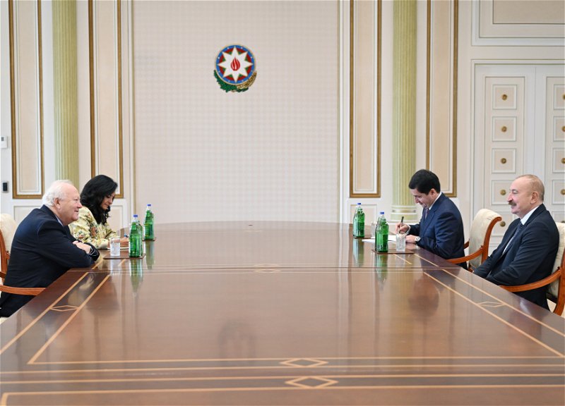President of Azerbaijan Ilham Aliyev received UN High Representative for Alliance of Civilizations