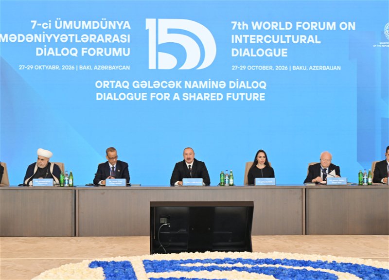 President Ilham Aliyev addresses opening of 7th World Forum on Intercultural Dialogue - PHOTO - LIVE