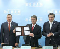 Состоялась встреча президентов Азербайджана, Украины и Грузии