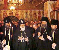 Очередная смена священника в грузинской церкви св.Георгия