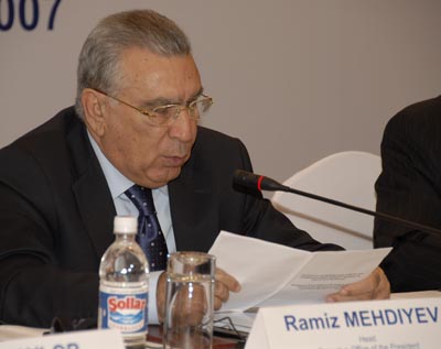 Рамиз Мехтиев: «Критика по поводу нарушения прав человека в Азербайджане безосновательна»
