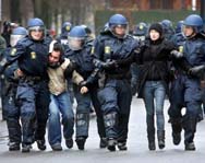 17 человек арестованы в Копенгагене за организацию беспорядков
