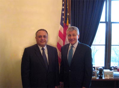 Посол Азербайджана в США Яшар Алиев встретился с сенатором Чаком Хейгелем