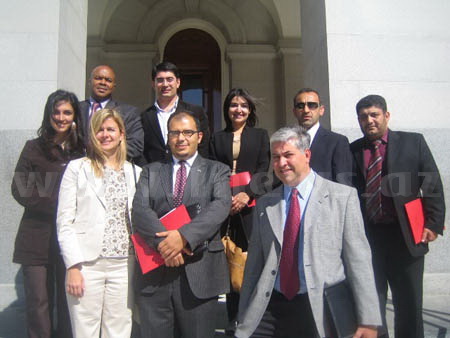 Делегация Азербайджано-Американского Совета посетила Калифорнийский Сенат, где был поднят флаг Азербайджана /Фото/