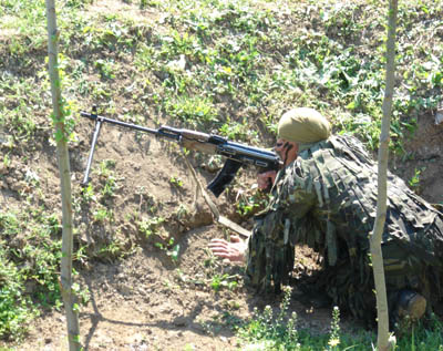 Позиции Национальной армии подверглись обстрелу с территории Армении