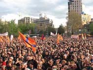 В Ереване продолжается сидячая забастовка
