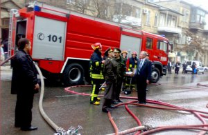 В одной из зданий Минобразования произошел пожар