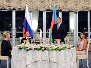 В Баку был устроен официальный прием в честь Президента России - ДОПОЛНЕНО