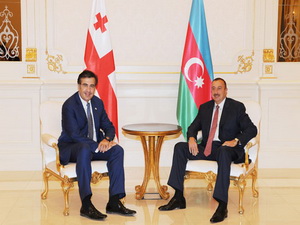 Ильхам Алиев встретился с Президентом Грузии
