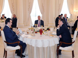 От имени президента Азербайджана устроен официальный прием