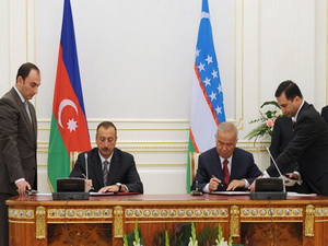 Состоялась церемония подписания азербайджано-узбекских документов