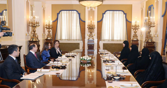 Мехрибан Алиева встретилась с супругой Президента Ирана Азам ас-Саадат Фарахи