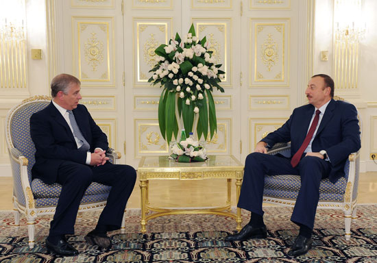 Ильхам Алиев принял британского принца Эндрю, Герцога Йоркского